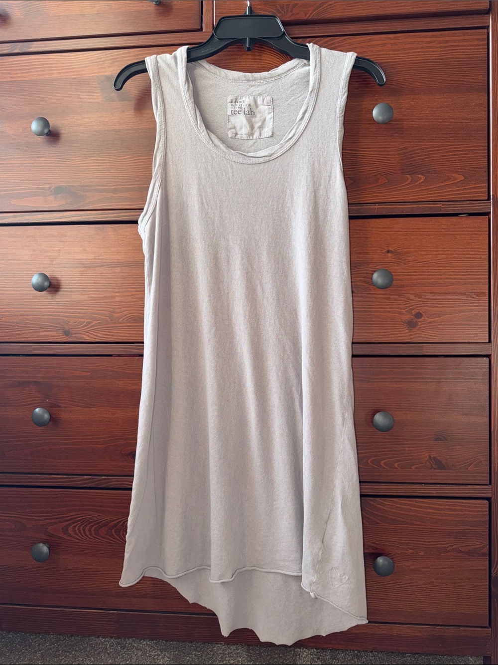 Frank & Eileen Tee Lab Ash Gray Longline Tunic Tank Top XS